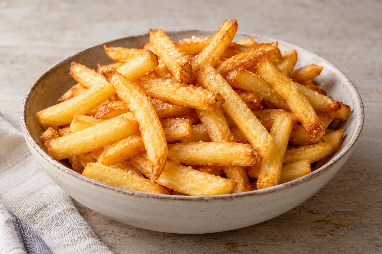 Grundrezept: Doppelt frittierte Pommes